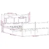 VidaXL gultas rāmis 4106980 ozols 147×196×91,5 cm Photo 10