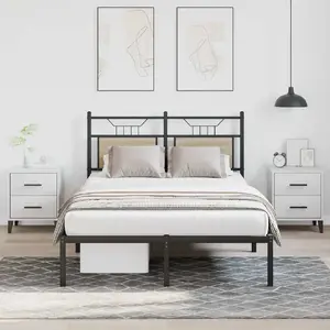 Каркас кровати VidaXL 120x200 см, дуб сонома, ламельная основа, без матраса