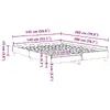 Каркас кровати VidaXL 3328719 дуб 143x203 см Photo 10