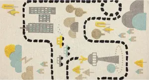 Bērnu kokvilnas paklājs Beliani SAZAK 80 x 150 cm daudzkrāsains