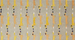 Children's cotton rug Beliani 80 x 150 cm with fox motif, gray