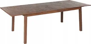 Dārza izvelkamais galds Beliani CESANA akācijas koks 180/240 x 100 cm tumšs koks