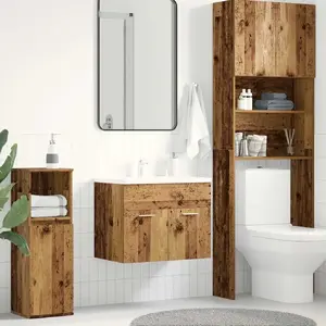 Тумба под умывальник VidaXL модель 862023, эффект старого дерева, 60 x 38,5 x 46 см