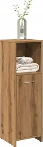 Шкаф для ванной VidaXL модель 856034, цвет дуб artisan, 30×30×95 см