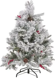 Artificial Christmas Tree Shumee Masala on Stand, white