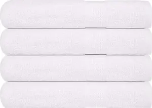 Towels set VidaXL 4 pcs white 100x200 cm 100% cotton