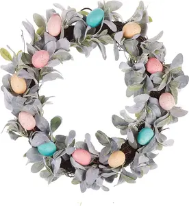 Wreath door decoration Shumee Wianek wielkanocny 50 cm multicolored