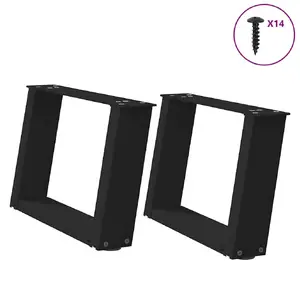 Запчасть для стола VidaXL 4012744, металл, чёрная, для помещений, ширина 310 мм, высота 500 мм
