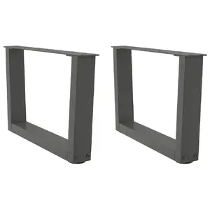 Galda daļa VidaXL 4012614 — metāla iekštelpu galdam, antracīta krāsa, platums 313 mm, augstums 600 mm