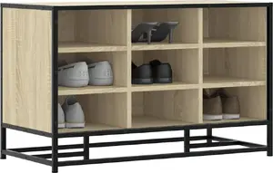 Скамья с местом для обуви VidaXL модель 849230, цвет Дуб Sonoma, 84×40×53,5 см