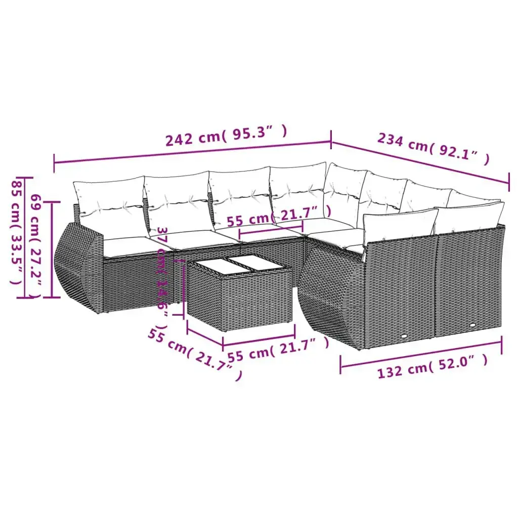 Āra mēbeļu komplekts VidaXL 3221162 Photo 8