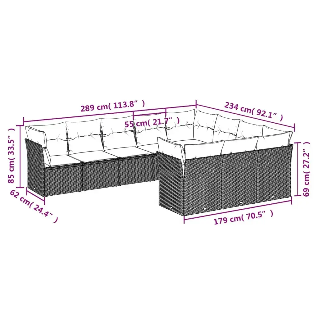 Уличный набор мебели VidaXL 3250072 Photo 3