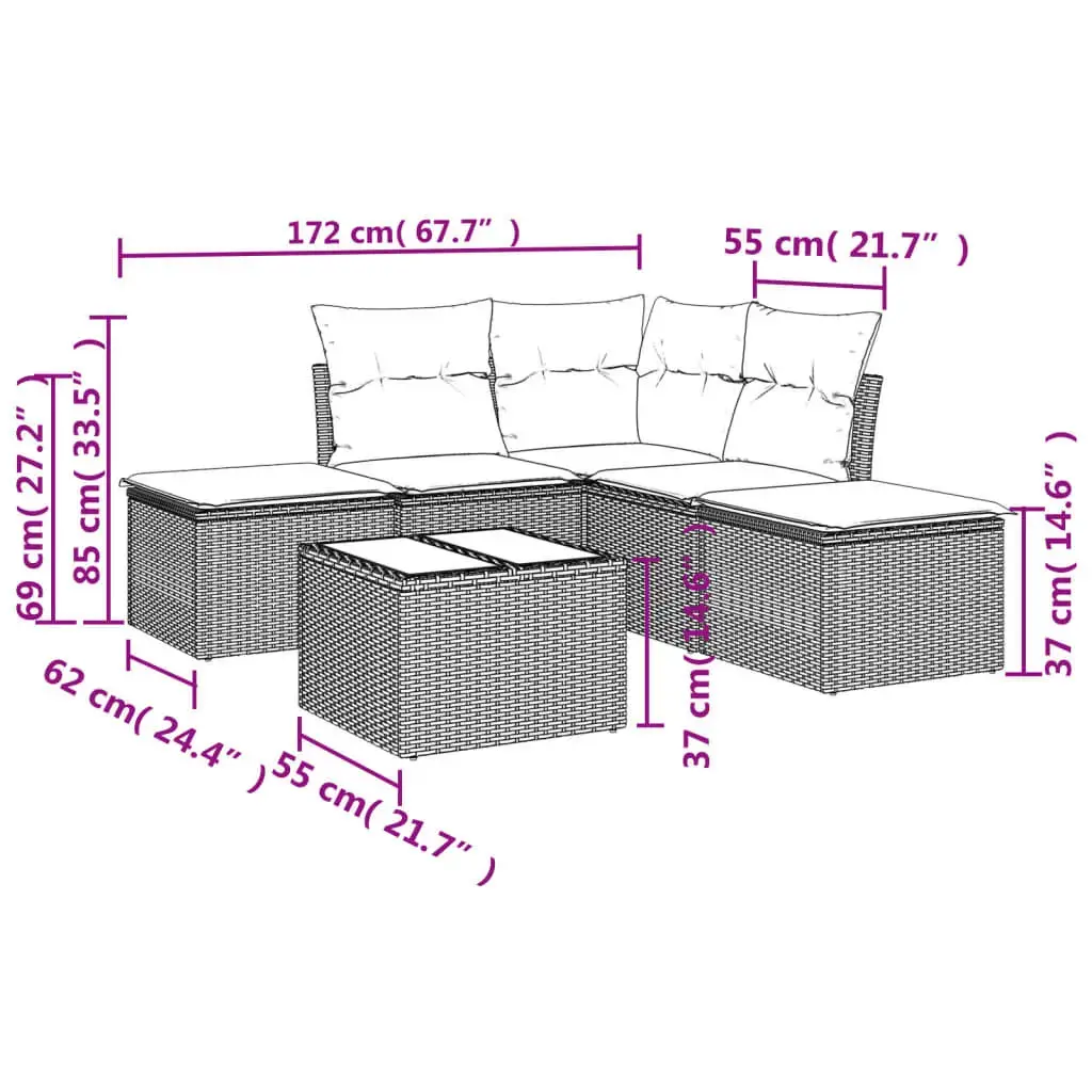 Набор садовой мебели VidaXL 3249572 Photo 3