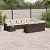 Уличная скамья VidaXL 3251870 ротанг со стеклом Photo 2