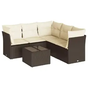 Комплект уличной мебели VidaXL 3217633, 6 предметов для террасы