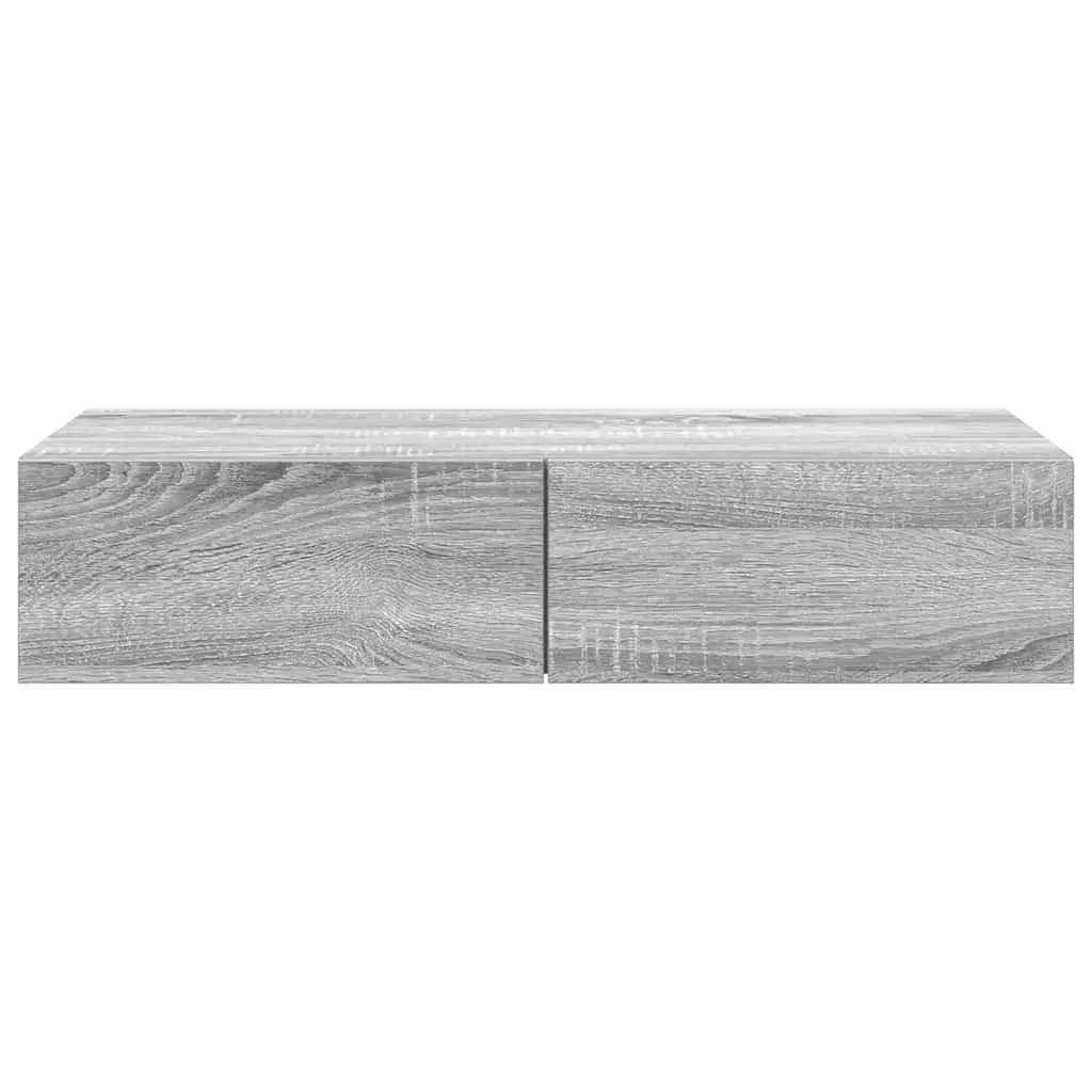 Shelf VidaXL 859991 — wood grey 1000×360×190 mm Photo 4