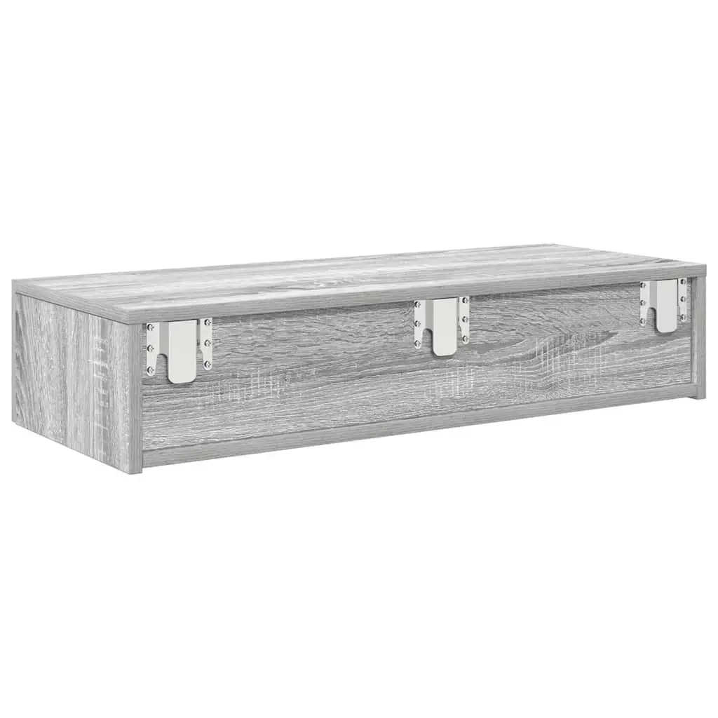 Shelf VidaXL 859991 — wood grey 1000×360×190 mm Photo 6