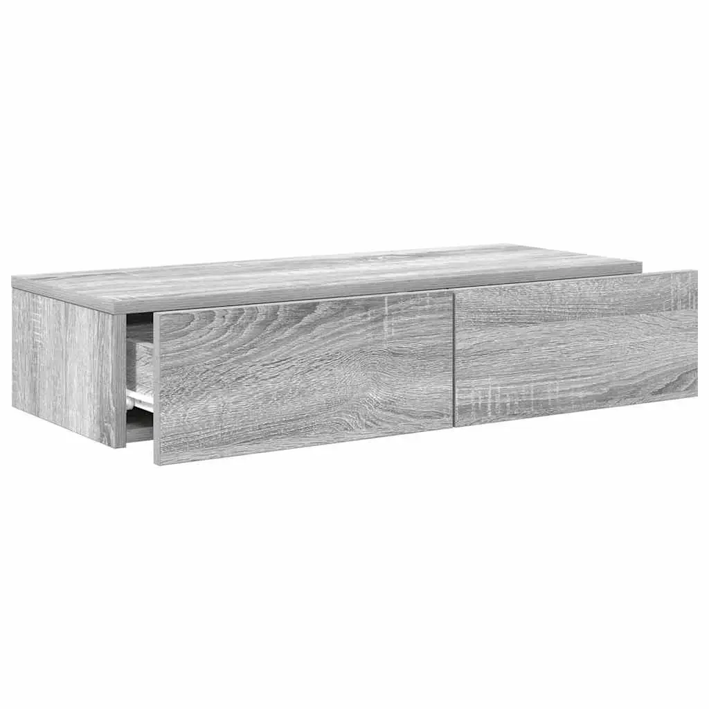 Shelf VidaXL 859991 — wood grey 1000×360×190 mm Photo 7