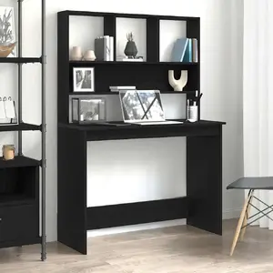 Desk VidaXL model 861985 black 102 cm x 45 cm, compact work table