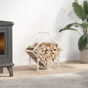 Подставка для дров VidaXL модель 864276, белая, 50×25×50 см