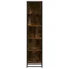 Bookcase VidaXL 3300852 — 5 shelves, oak, metal frame Photo 4