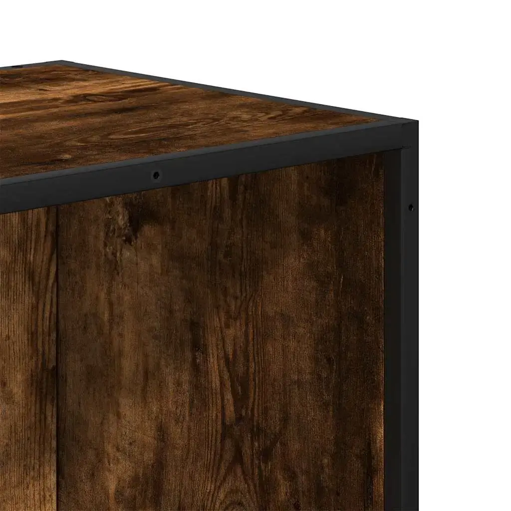 Bookcase VidaXL 3300852 — 5 shelves, oak, metal frame Photo 7