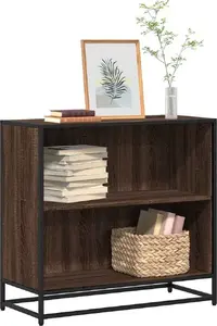 Книжная полка VidaXL модель 849108, цвет коричневый дуб, 80,5×35×76 см