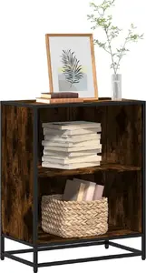 Книжный стеллаж VidaXL Regał na książki, дымчатый дуб, 60x35x76 см
