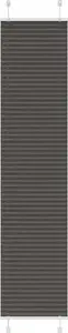 Pleated blackout blind VidaXL 45 x 200 cm — fabric width 44.4 cm