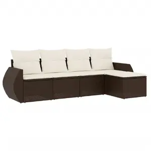 Outdoor furniture set VidaXL model 3253630, 5-piece garden seating set