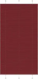 Plisēta žalūzija VidaXL 105x200 cm auduma platums Bordo sarkana – modelis 4015263