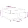 VidaXL 856633 coffee/side/end table 55×55×30 cm Photo 9