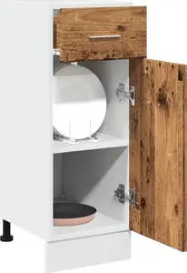 Cabinet with Drawer VidaXL vintage solid wood 30x46x81.5 cm