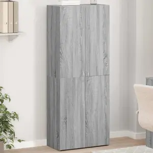 File cabinet VidaXL 3276649 Gray Sonoma glued wood 60x32x153 cm