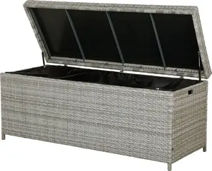 Outdoor Storage Chest Shumee Modena 520 l, Gray, 520 L Capacity
