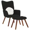 Кресло VidaXL 4016827 велюр чёрное Photo 2