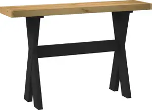 Konsoles galds VidaXL NOAIN 120x30x75 cm masīvkoks (priede)