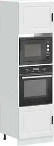 Кухонные шкафы для духовки VidaXL Porto 2 шт., белые, напольные для встраиваемых духовок