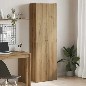 Шкаф-гардероб VidaXL 3318715, цвет дуб artisan, 60x32x190 см, древесностружечный материал