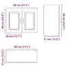 Kitchen/Dining Storage Cabinet VidaXL 853588 Photo 11