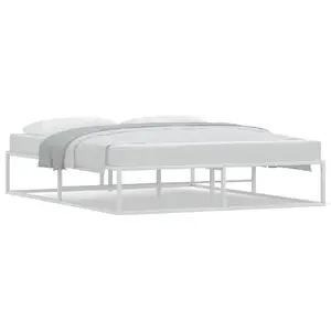 Каркас кровати VidaXL 4017426, белый, 165 × 205 см, высота 32,5 см
