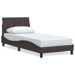 Каркас кровати VidaXL 3310366 — коричневый, 95 см x 2,18 м, высота 74,5 см