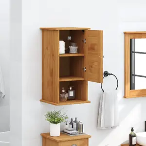 Настенный шкаф для ванной VidaXL модель 4019121, медово‑коричневый, 37 x 34 x 71,5 см
