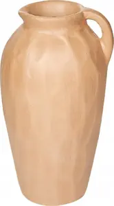 Decorative Terracotta Vase Beliani TAIPING 46 cm — Beige