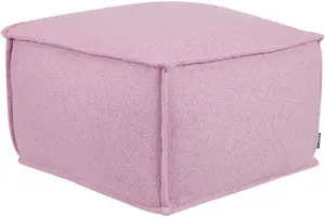 Пуф‑подушка Beliani SHERALI 50 x 50 x 30 см хлопок розовый