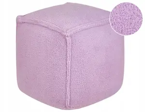 Пуф Beliani ALIPUR 40 x 40 x 40 см, мягкий пуф, фиолетовый
