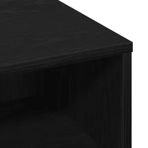 Кофейный стол VidaXL 60×60×30 см Черный дуб из инжиниринговой древесины