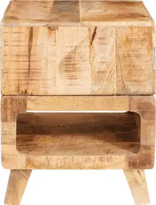 Sānu galds VidaXL modelis 4104553 brūns cieta mango koksne 40×40×49 cm