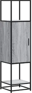 Высокий шкаф VidaXL 35,5x35x139 см, серый дуб Sonoma