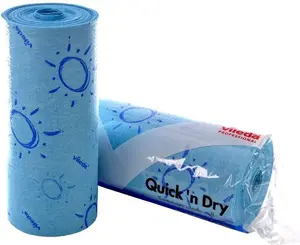 Microfiber cleaning cloth VILEDA Quick'N Dry 10 m roll, blue
